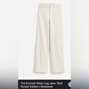 Madewell Emmett Wide-Leg Jeans size 31